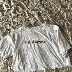 lululemon athletica White Crop Top